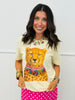 Jeweled Collar Leopard Tee (Reg. and Plus)