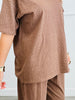 Chocolate Twinkling Rhinestones Tee Top & Pants Set (Reg.)
