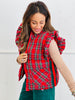 Christmas Plaid Puffy Vest (Reg.)-2 Colors
