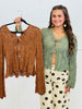 Open Weave Sweater Cardigan Top (Reg & Plus)-2 Colors