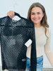 Crispin Lace LS Mesh Top (Reg & Plus)-2 Colors