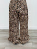 Leopard Print Ruffle Hem Pants (Reg. and Plus)