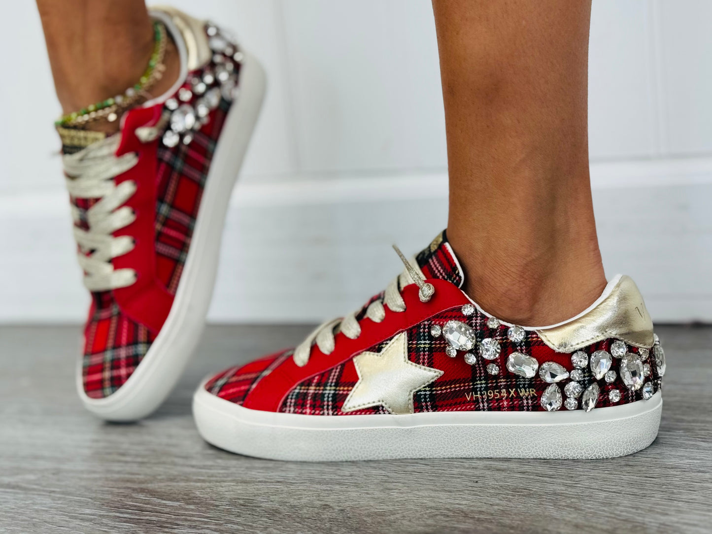 VH x WR Perfectly Plaid Crystal Sneaker
