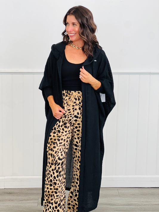 Dear Scarlett Hooded Longline Cardigan (Reg. and Plus)