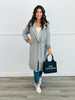 Solid Long Sleeve Button Coat (Reg. & Plus)- 4 Colors