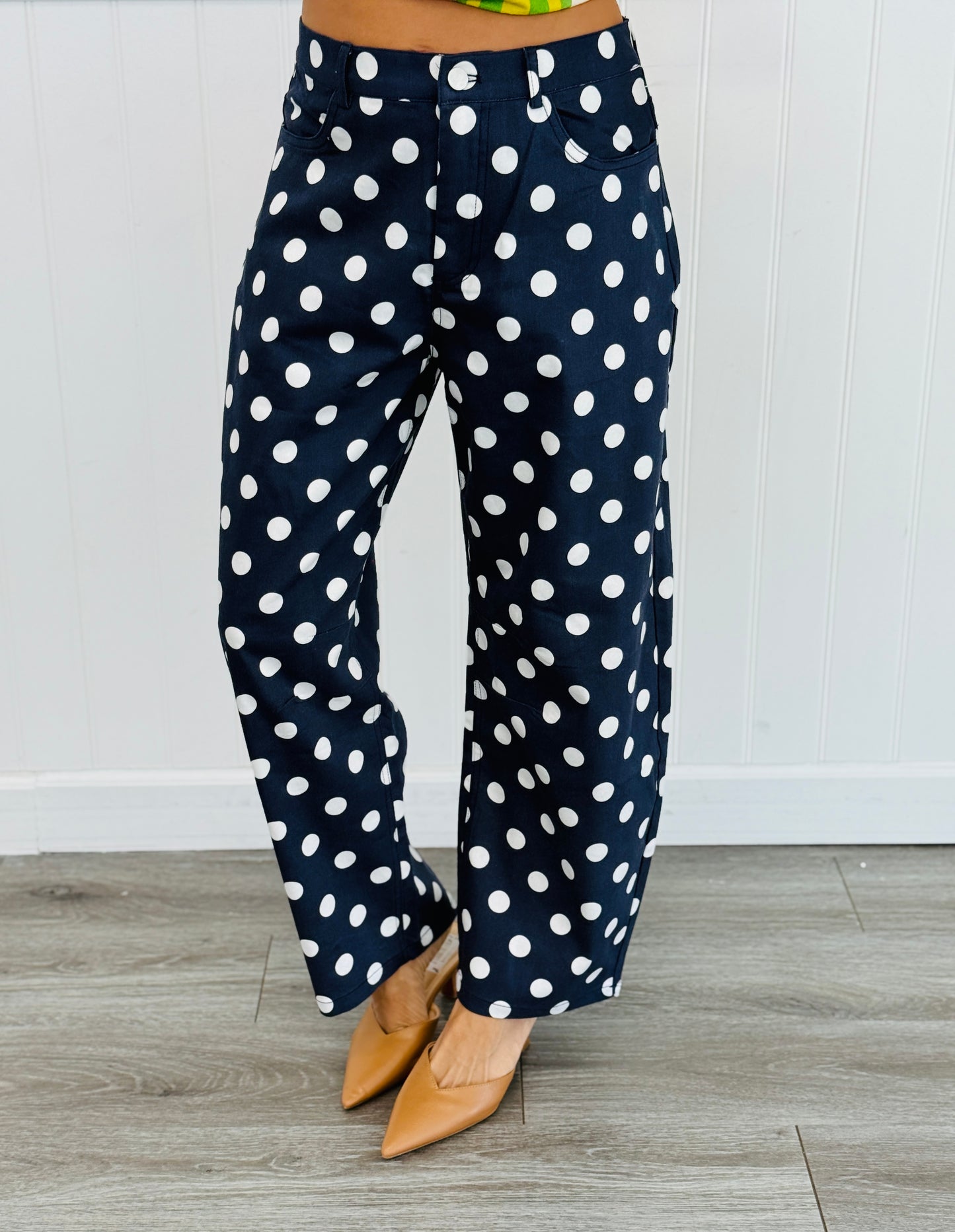 Polka Dot Ankle Pants (Reg & Plus) - 4 Colors