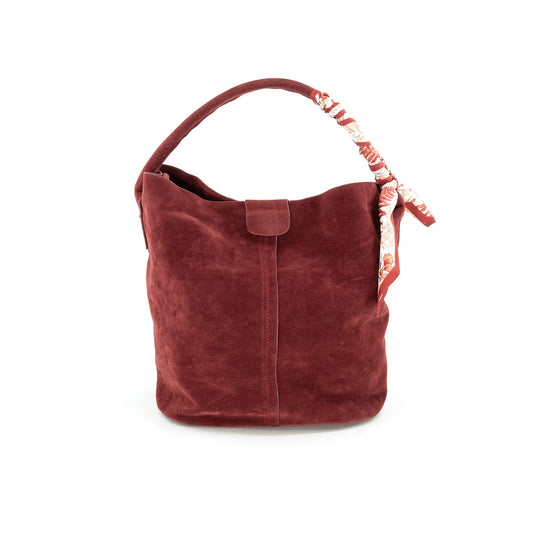 The Monica Faux Suede Handbag