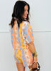 Denim Floral Print Top & Shorts Set (Reg.)