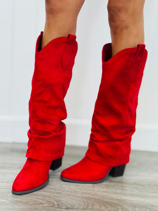 Red Dreaming Of You Boots