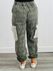 POL Olive Leopard Denim Joggers (Reg.)