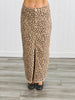 Risen Camel Leopard Maxi Skirt (Reg & Plus)