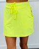 Solid Neon Yellow Skort (Reg. and Plus)