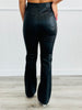 Judy Blue Tummy Control Faux Leather Bootcut Pants  (Reg. and Plus)