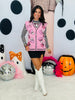 Pink Glitter Sequin Candy Corn Sweater Vest (Reg. and Plus)