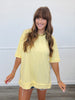 Offset French Terry Short Sleeve Top (Reg.) - 3 Colors