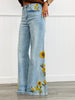 Oli & Hali Sunflower Embroidered Pants (Reg.)