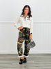 Camouflage Twill Denim Barrel  Pants (Reg.)