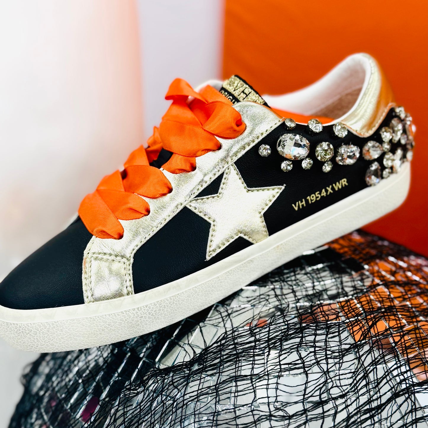 PREORDER VH x WR Black Born To Shine Crystal Sneakers