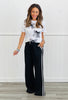 Black Side Stripe Pants (Reg.)