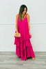 V-Neck Sleeveless Tiered Maxi Dress (Reg. and Plus) - 6 Colors