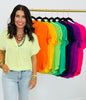Essential Short Sleeve Blouse (Reg.)-8 Colors