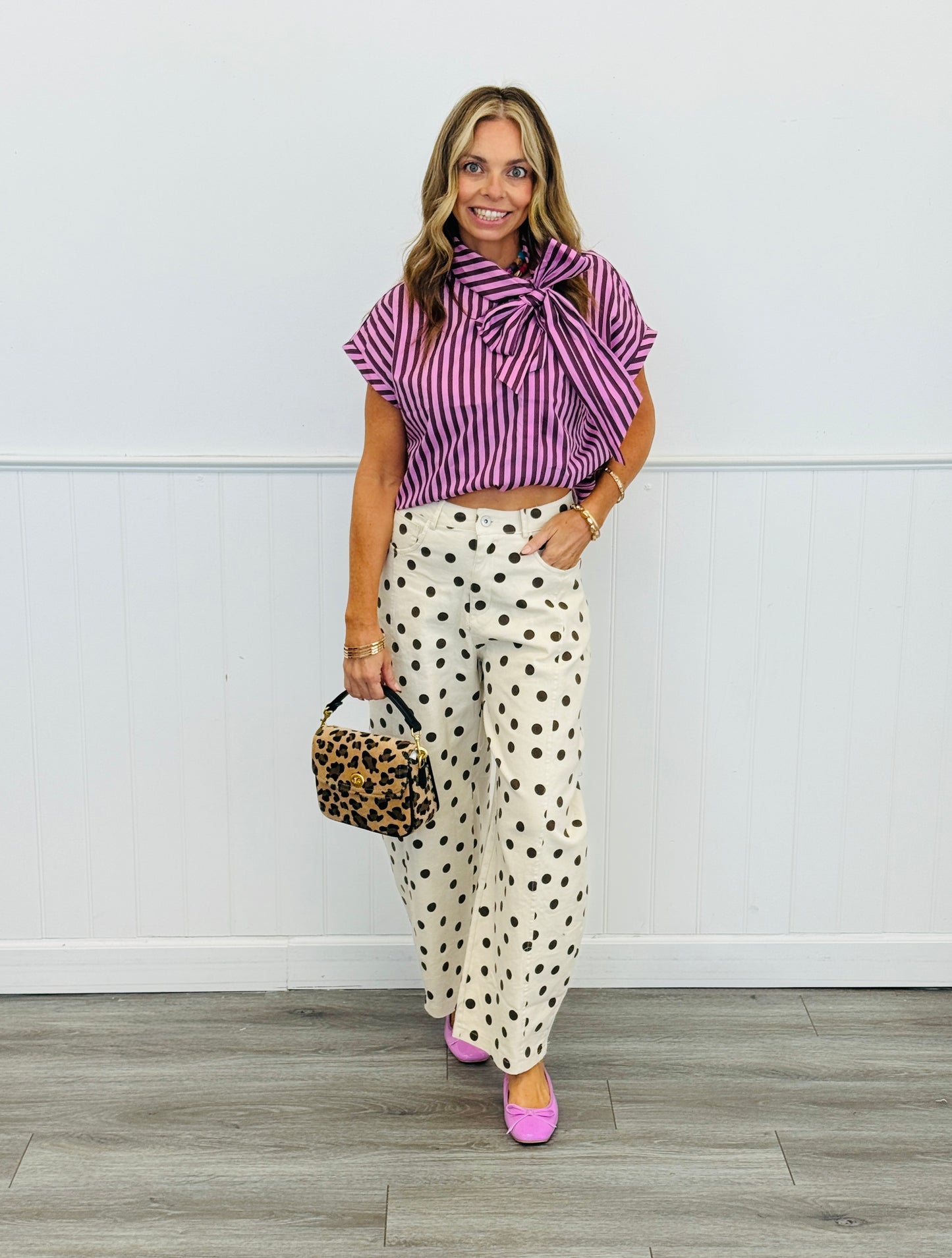 Dotted Love Barrel Pants (Reg.) - 7 Colors