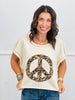 Morning Oat Peace Sign Open Back Top (Reg.)