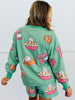 Piece Of Pie Sequin Sweatshirt (Reg. and Plus)