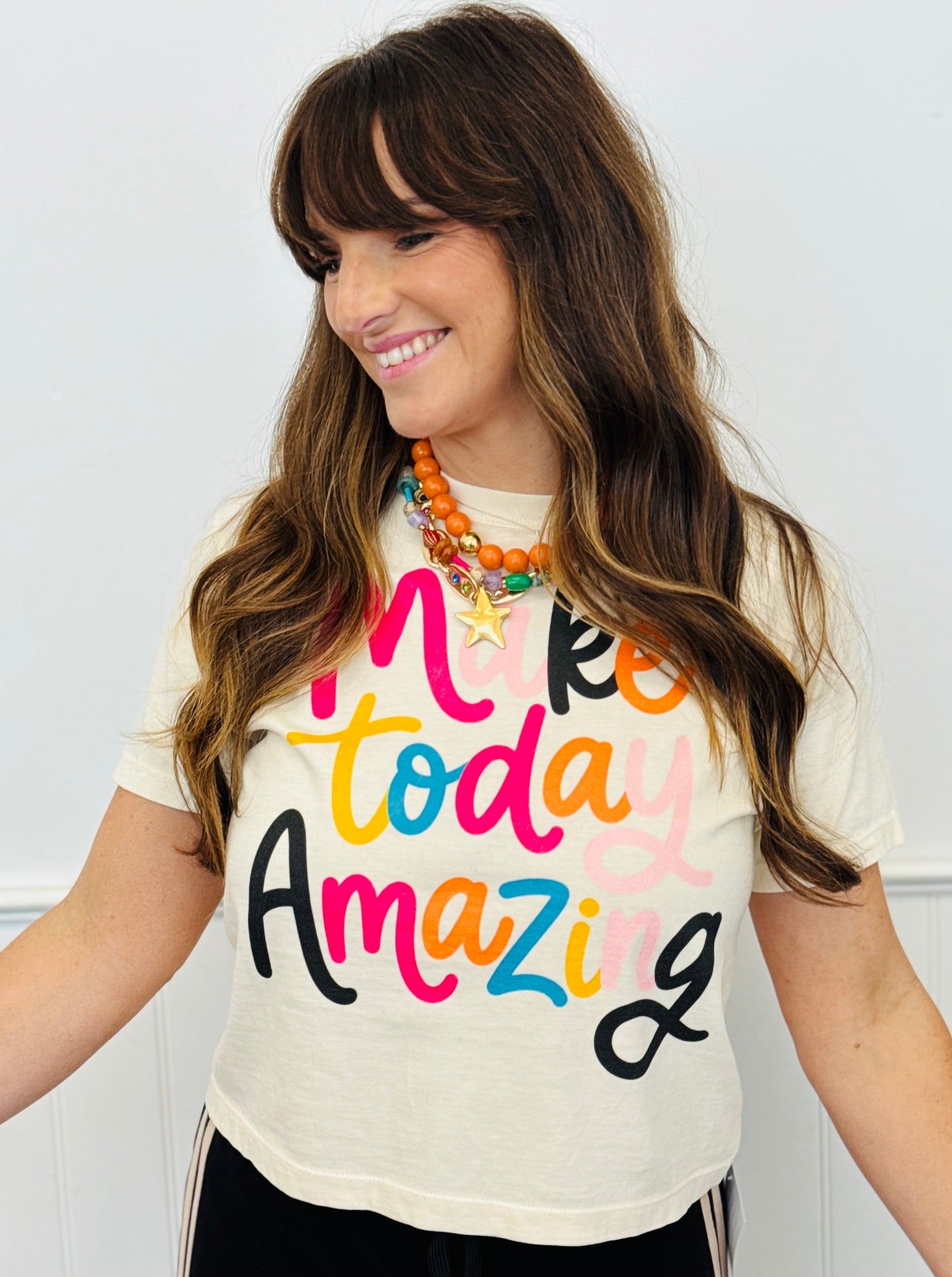 Make Today Amazing Boxy Tee (Reg. and Plus)