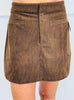 Corduroy Mini Skirt (Reg & Plus) -2 Colors