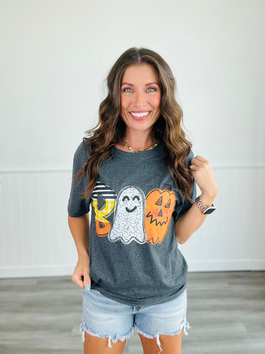 Watercolor Boo Graphic Tee (Reg. and Plus)