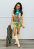 Lace Trim Satin Shorts (Reg.)-2 Colors
