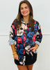 Day Of The Dead Button Down Blouse (Reg. and Plus)