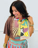 Brown Combo Split Graphic Tee (Reg.)
