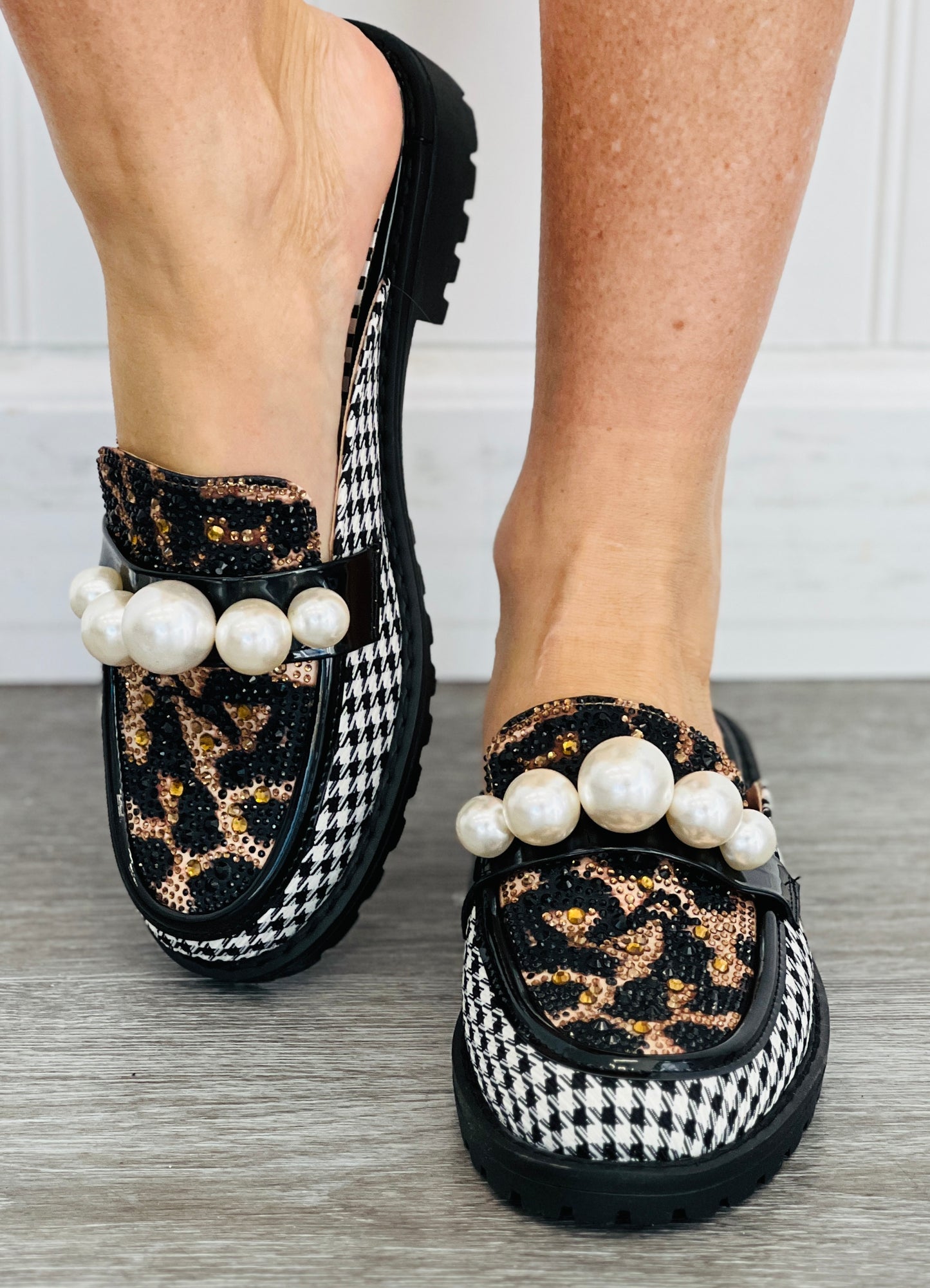 Betsey Johnson Leopard Multi Norah Mules