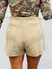 Faux Suede Front Wrap Mini Skort (Reg.)-3 Colors