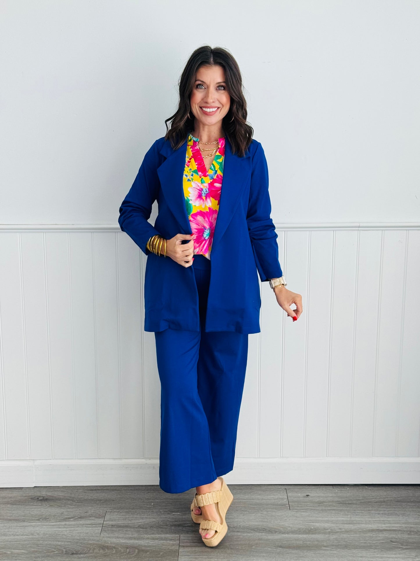 Dear Scarlett Magic 3/4 Sleeve Blazer (Reg. and Plus) - 9 Colors