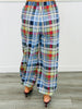 Blue Easy Does It Plaid Pants (Reg.)