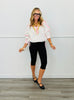 Black Ribbed Tank Top & Capri Pants Set (Reg.)
