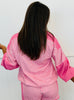 Pink Stripe Half Zip Top & Shorts Set (Reg.)