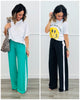 Side Stripe Straight Pants (Reg.) - 2 Colors