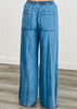Medium Denim Wide Leg Pants (Reg.)