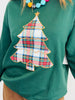 Plaid Christmas Tree Pullover (Reg. and Plus)