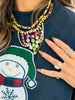 Navy Glitter Snowman Sweatshirt (Reg. and Plus)