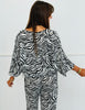 Zebra Print Pullover Top (Reg & Plus)