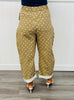 Taupe Polka Dot Barrel Pants (Reg. and Plus)