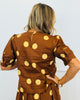 Brown Polka Dot Top & Midi Skirt Set (Reg.)