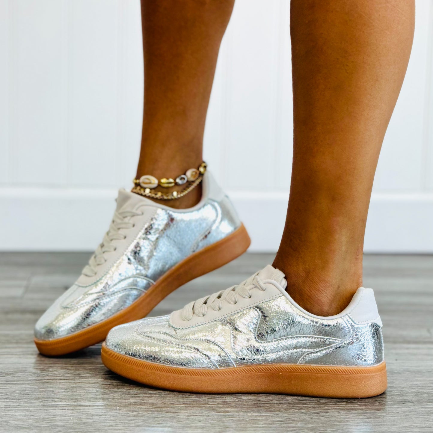 Silver Follow You Anywhere Sneakers