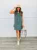 Navy Multi Plaid Dress (Reg.)