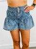 5-Button Tiered Denim Shorts (Reg.)